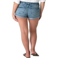 Silver Jeans Co. Sugure Women Sugure Thing Whigh Rise Shorts, големини на половината 24-36
