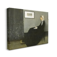 Слупел дома декор свиркачи Мајка жолта црна класична слика платно wallидна уметност од Jamesејмс Абот Мекнил Вистлер