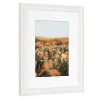Комплет за wallидови со рамка на Галерија Кејт и Лорел Бордо, сет од 4, измешани на 8x10, бели, шик фото рамки за Wallид