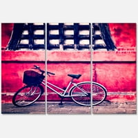 Велосипед од Ориентален Храмот Зозој Храмот Токио сликарство платно уметнички принт