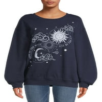 Графички џемпер од сонце и месечина јуниори