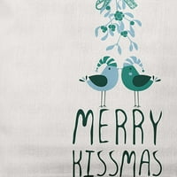 Едноставно Дејзи Божиќна зелена боја Мери Кисмас Божиќ меко меково полиестер во затворен простор за фрлање на отворено, 16 16