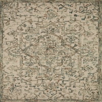 Лолои II Хале Флорал Традиционална област килим, сива, 2'.0 5'.0