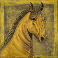 Д'Оро Паломино коњ Сликарство печатење на завиткано платно