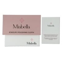 Miabella Women's'sims 1- Carat T.G.W. Руби 14КТ обетки од бело злато обетка
