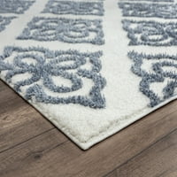 Обединети ткајачи на Америка Квинсленд Геометриски, модерен килим со рачно изработена област, 9,17 '6,5'