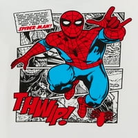 Класична графичка маица за момчиња Spider-Man, 2-пакет, големини XS-XXL