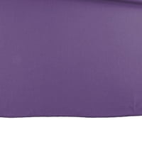 Летни Фустани За Жени V-Вратот Лактот Должина Цветни Макси Фустан Средна Должина Лабава Макси Фустани Виолетова XL