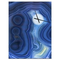 ДизајнАрт „Сино агет камен дизајн“ модерен wallиден часовник