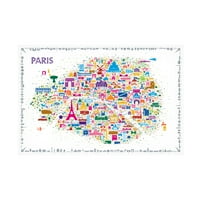 Рафаел Ескеер „Иконски градови Париз“ платно уметност